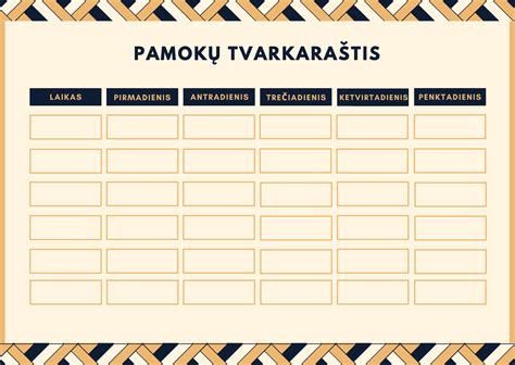 Tvarkaraštis .